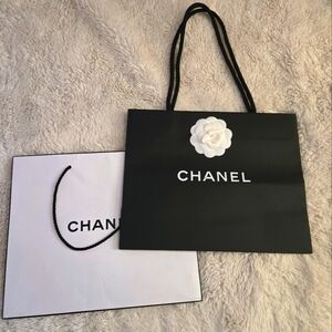 CHANEL SHOPPING BAG SET OF TWO